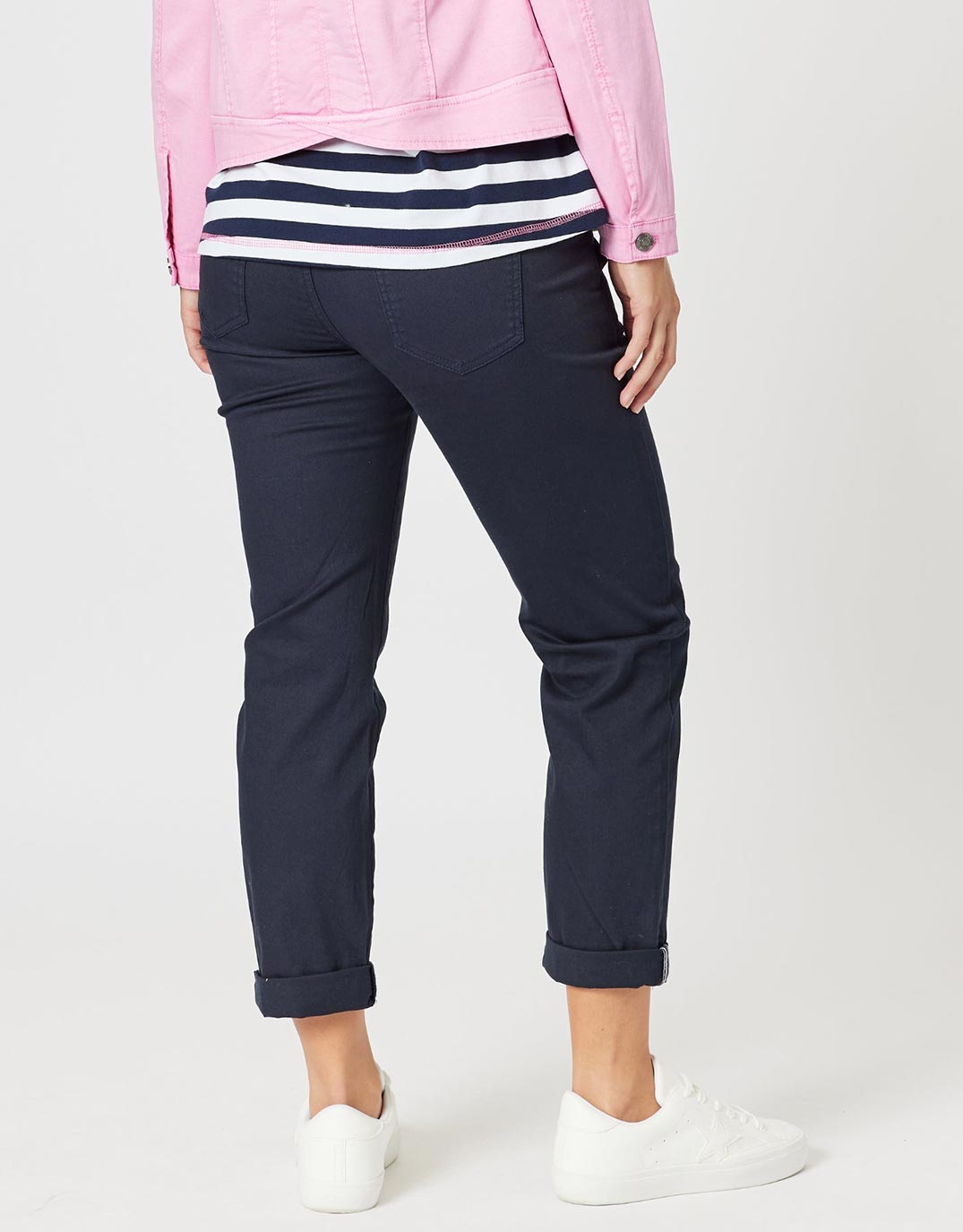 Isabella Cotton Pant - Navy
