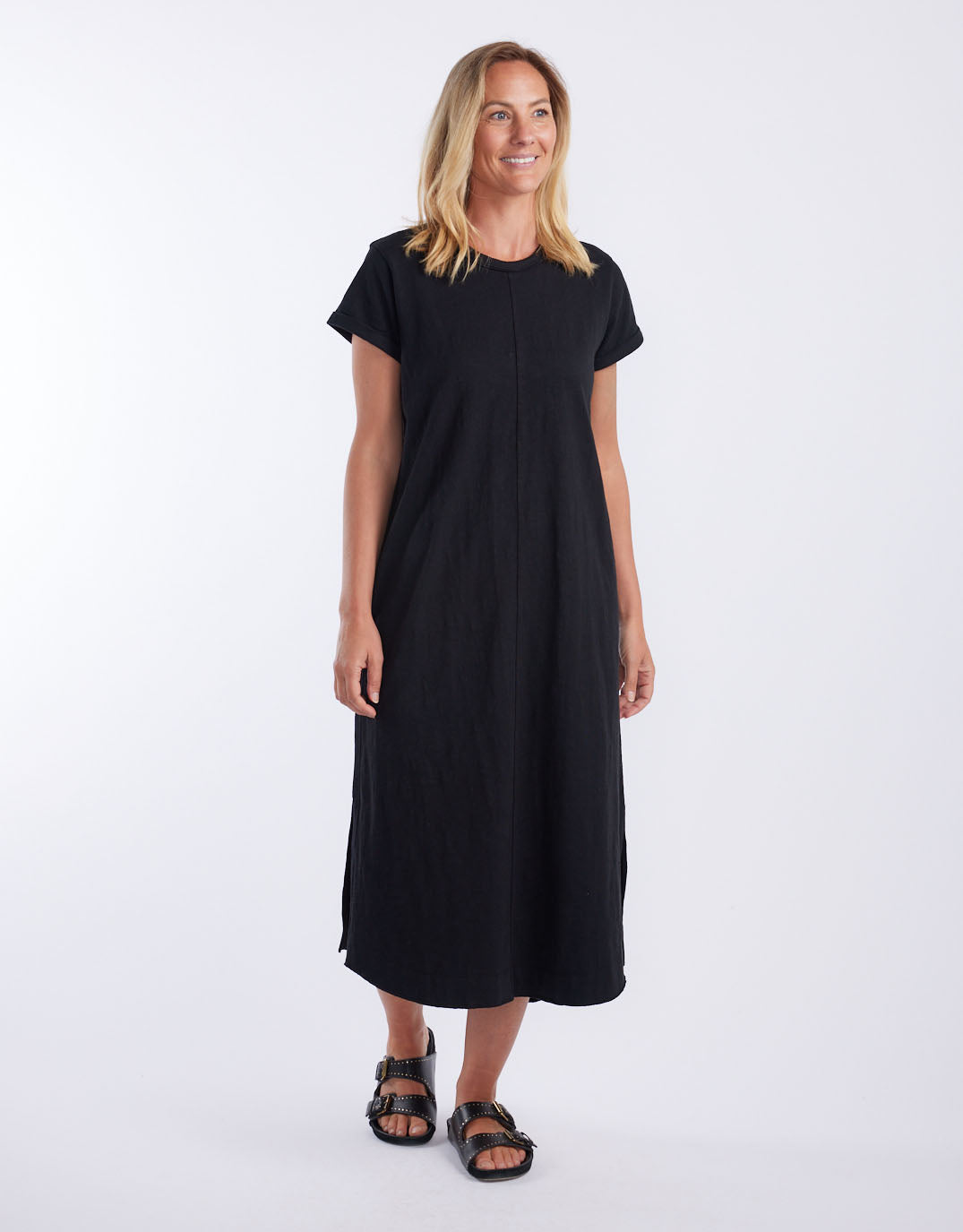 white-co-turn-back-tee-midi-dress-black-womens-clothing