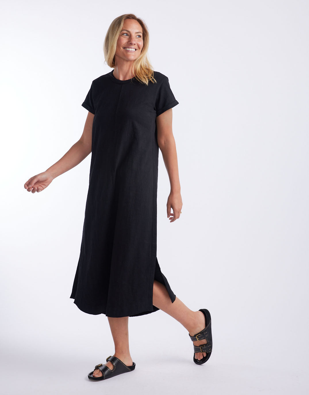 white-co-turn-back-tee-midi-dress-black-womens-clothing