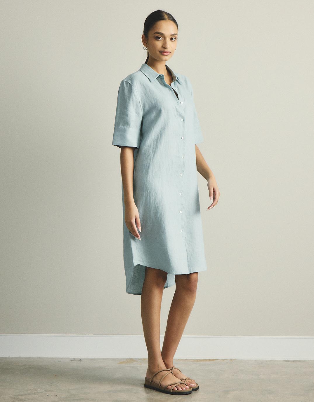 white-ftl-hettie-linen-shirt-dress-sage-womens-clothing