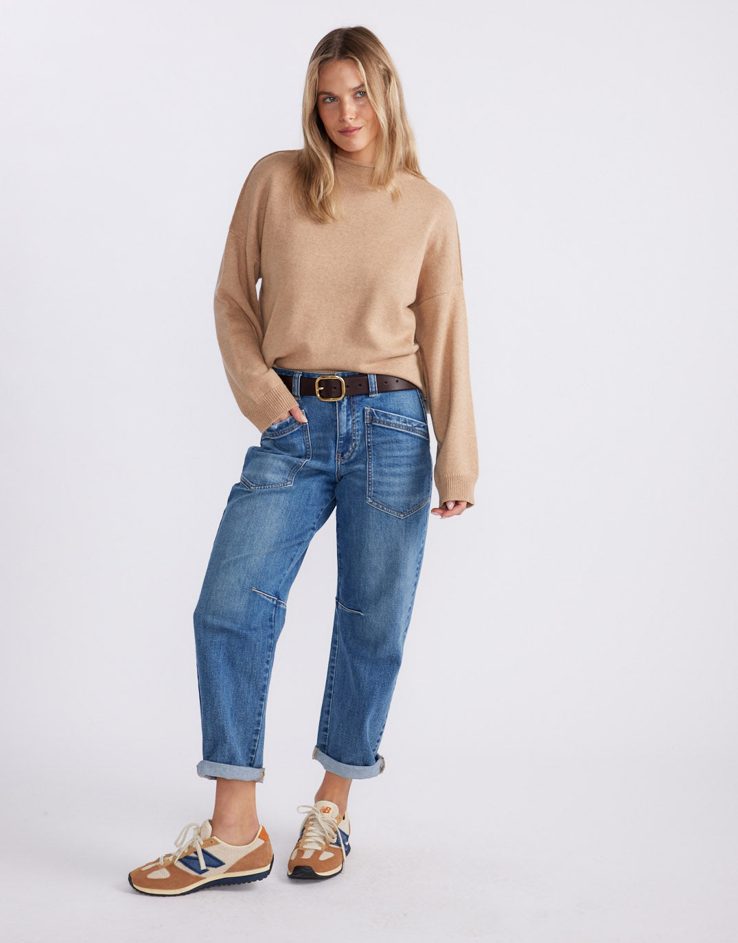 Biarritz Raw Edge Knit - Mocha