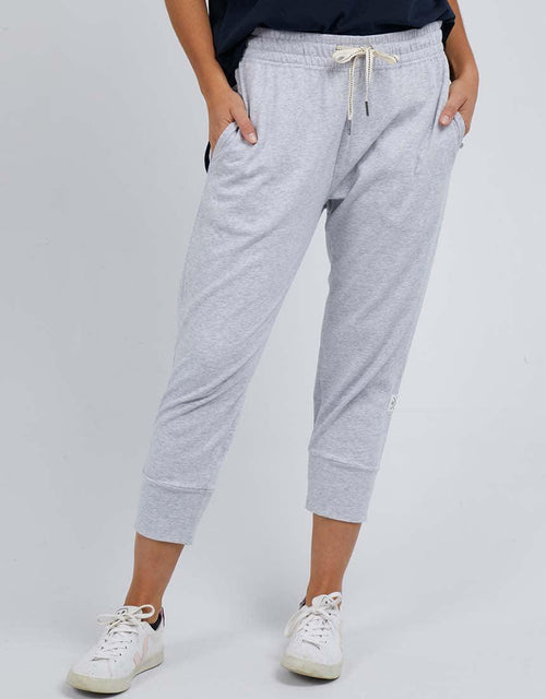 Elm - 3/4 Brunch Pants - Grey Marle - White & Co Living Pants