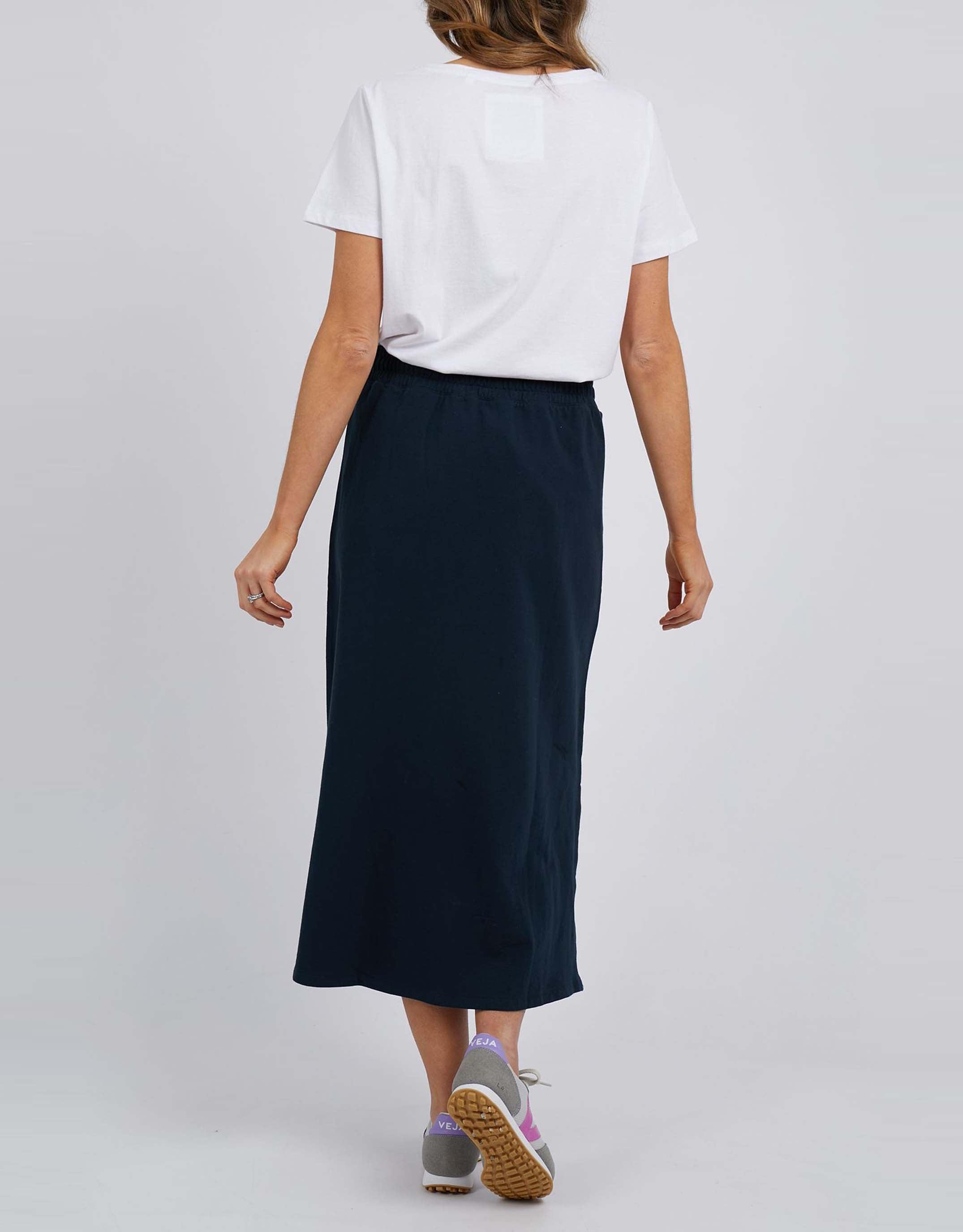 Elm - Travel Skirt - Navy - White & Co Living Skirts