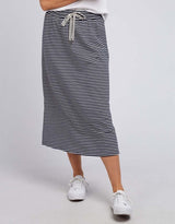 Elm - Travel Skirt - Navy/White Stripe - White & Co Living Skirts