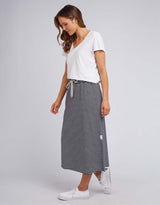 Elm - Travel Skirt - Navy/White Stripe - White & Co Living Skirts