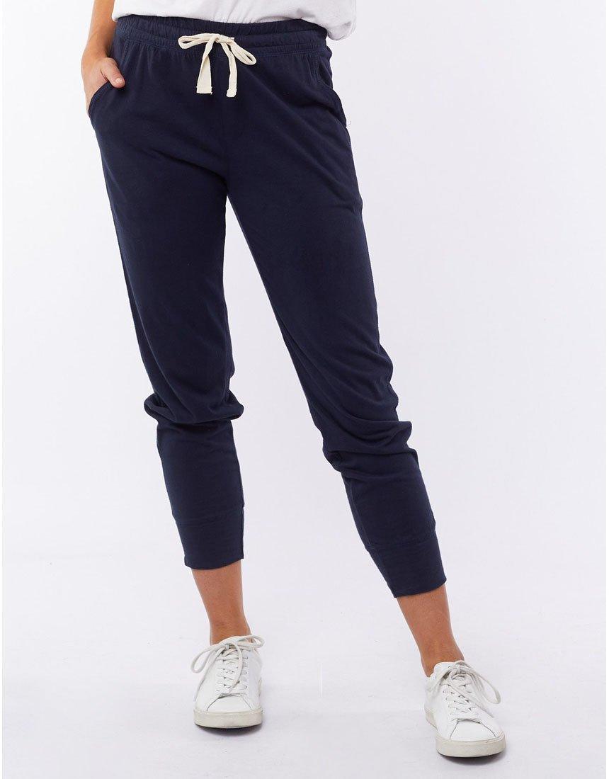 Elm - Wash Out Lounge Pants - Navy - White & Co Living Pants