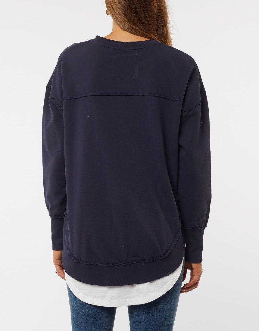 Foxwood - Delilah Crew - Navy - White & Co Living Jumpers