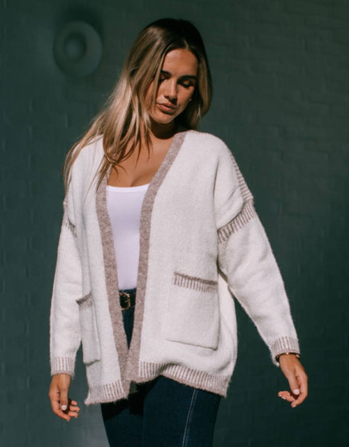 132-fashion-billie-contrast-stitch-cardigan-latte-mocha-womens-clothing