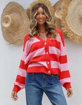 132-fashion-briar-block-stripe-cardi-red-pink-womens-clothing