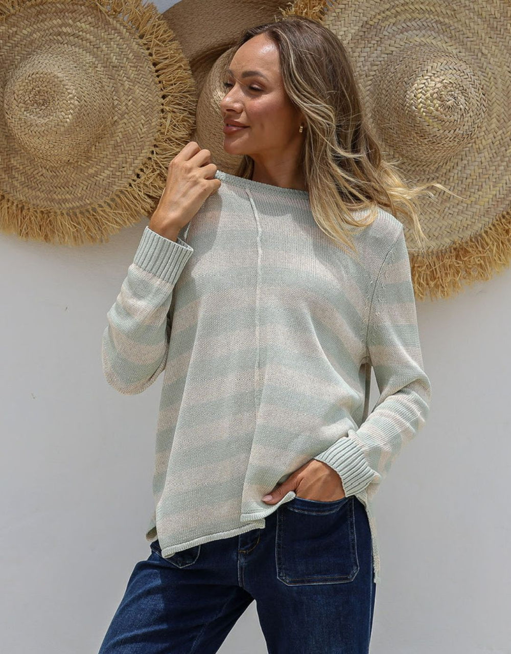 132-fashion-calista-stripe-knit-sage-latte-womens-clothing