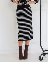132-fashion-mari-skirt-black-white-stripe-womens-clothing