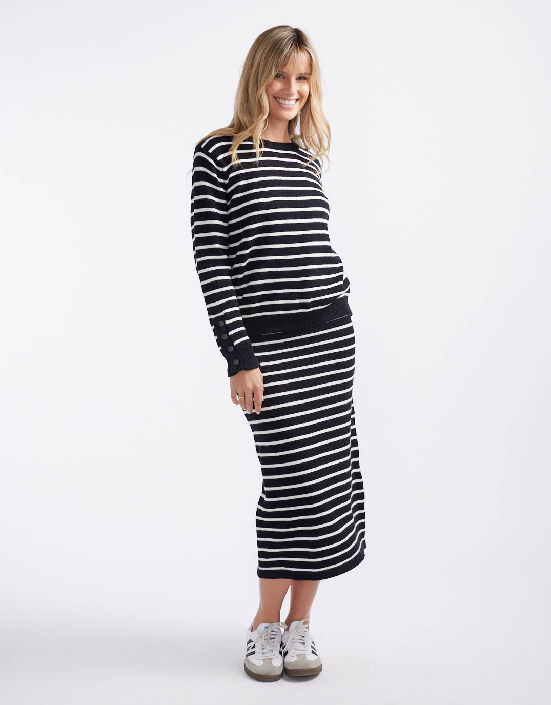 132-fashion-mari-skirt-black-white-stripe-womens-clothing