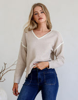 132-fashion-marnie-contrast-v-neck-knit-latte-winter-white-womens-clothing