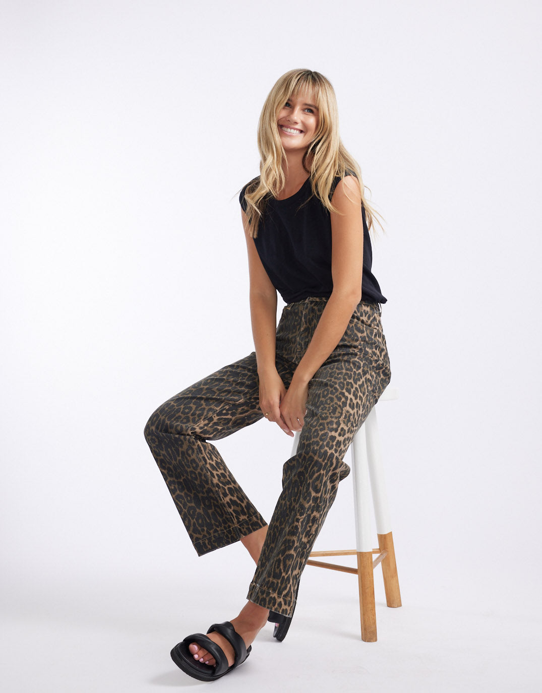 Buy Stretch Straight Leg Jean Leopard Print 132 Fashion for Sale