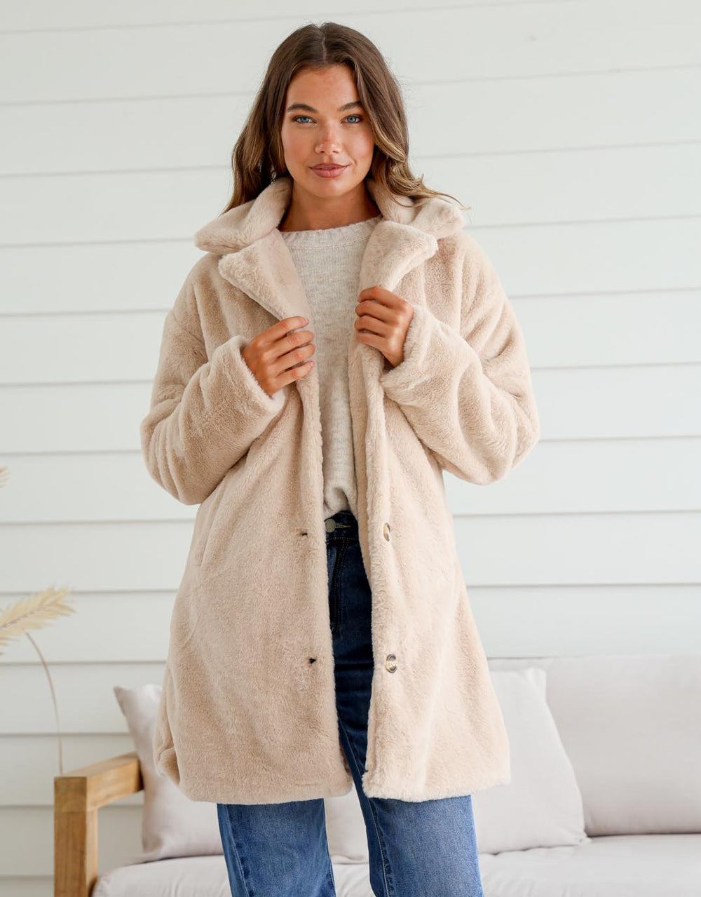 Faux fur coat teddy hotsell