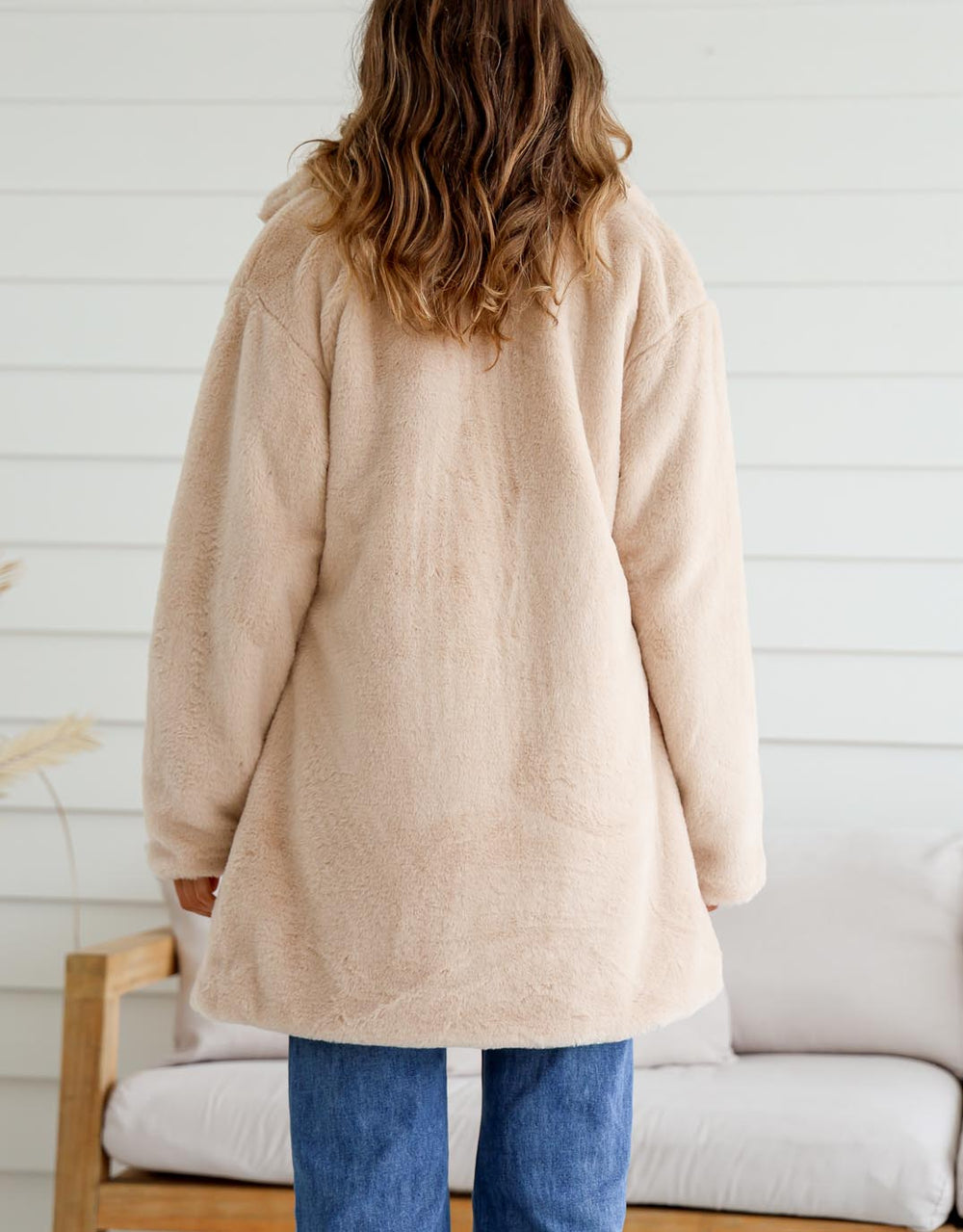 Buy Teddy Faux Fur Jacket Beige 132 Fashion for Sale Online Australia White Co