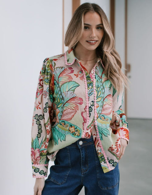 132-fashion-tropezena-lace-trim-blouse-pink-green-womens-clothing