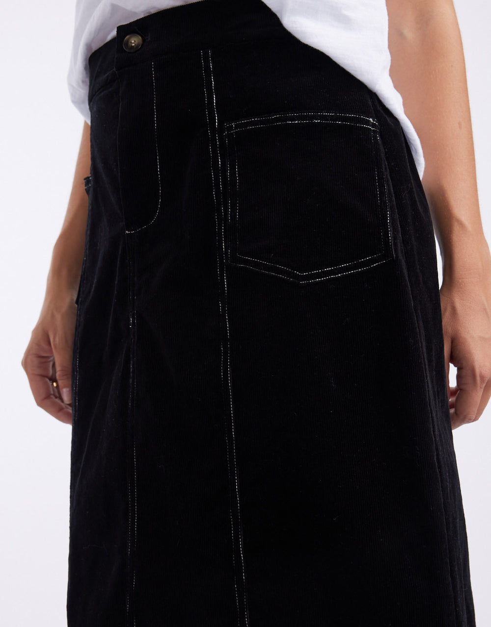 365-days-bonnie-cord-skirt-black-womens-clothing