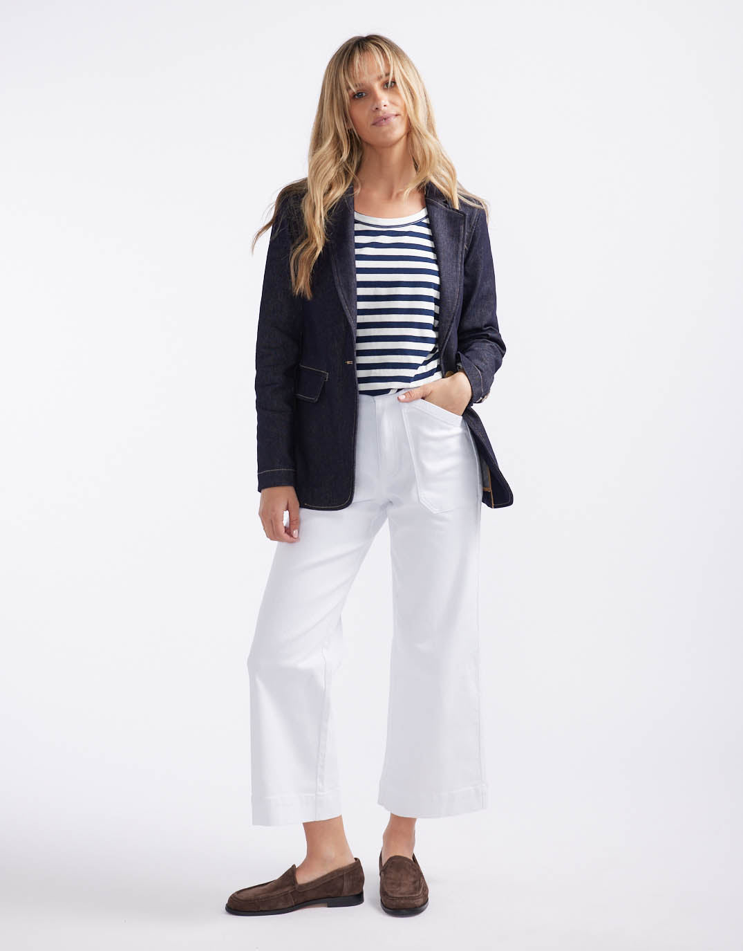 Denim Blazer - Dark Denim