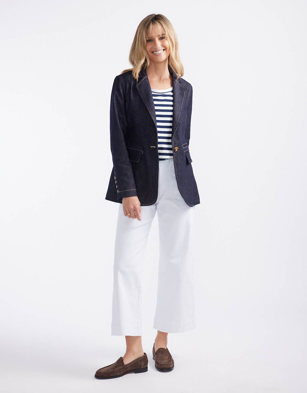 Denim Blazer - Dark Denim