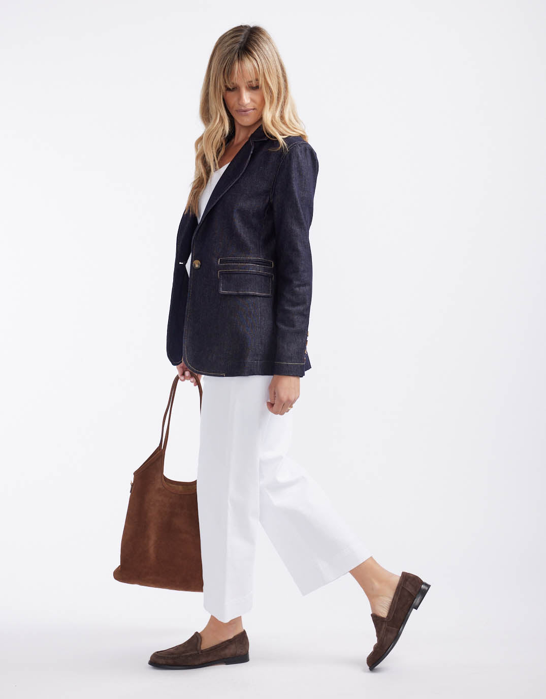 Denim Blazer - Dark Denim