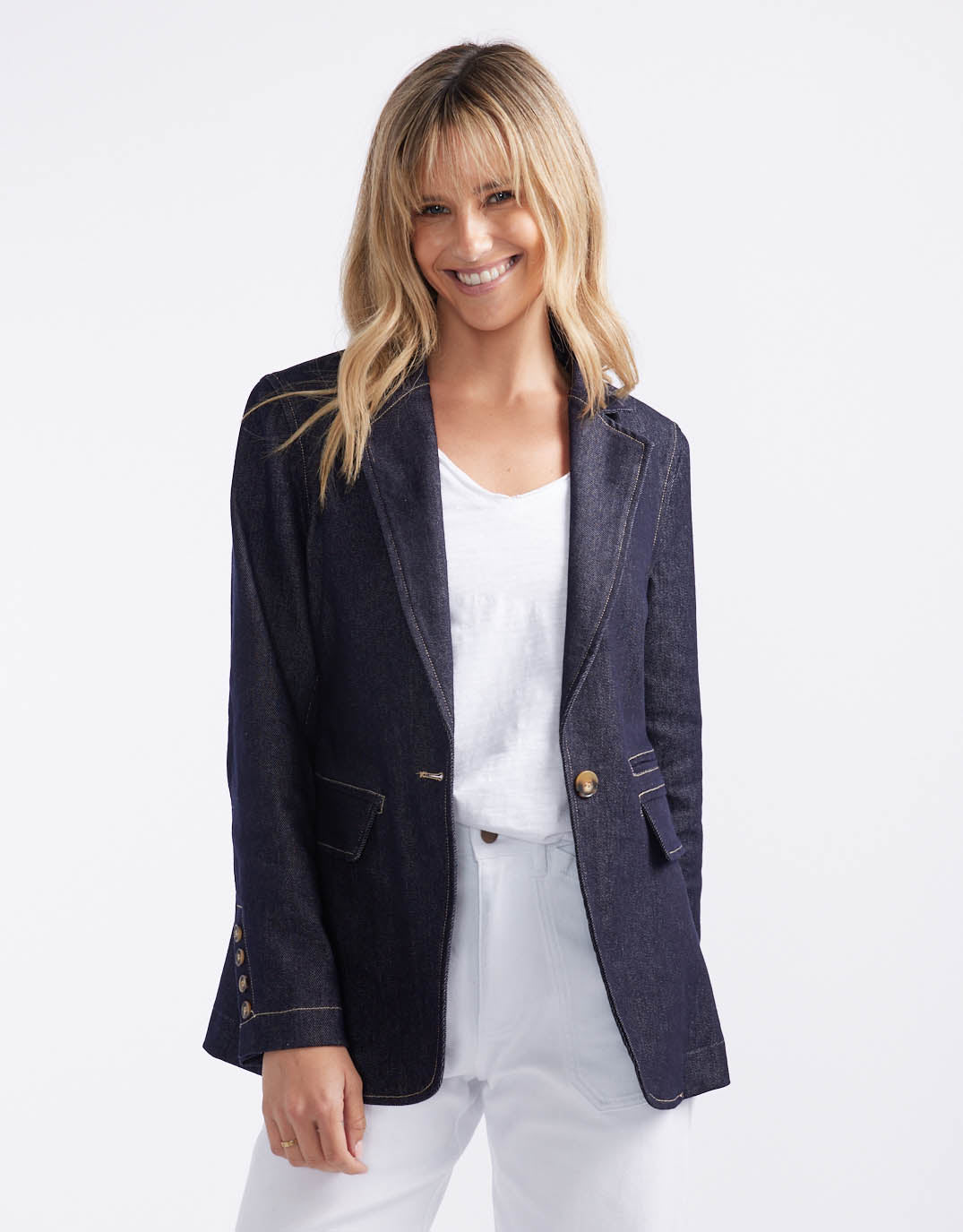 Denim Blazer - Dark Denim