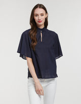 365 Days - Tully Top - Navy - White & Co Living Tops