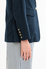 Portofino Linen Blazer - Navy