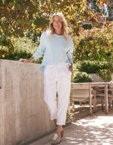 Staple Scoop Hem Sweat - Ice Blue