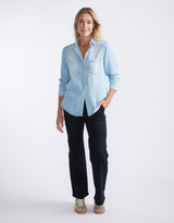 Ava Vintage Shirt - Light Wash