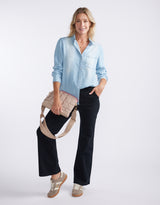 Ava Vintage Shirt - Light Wash