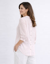 Allegra Linen Shirt - Ballet Pink