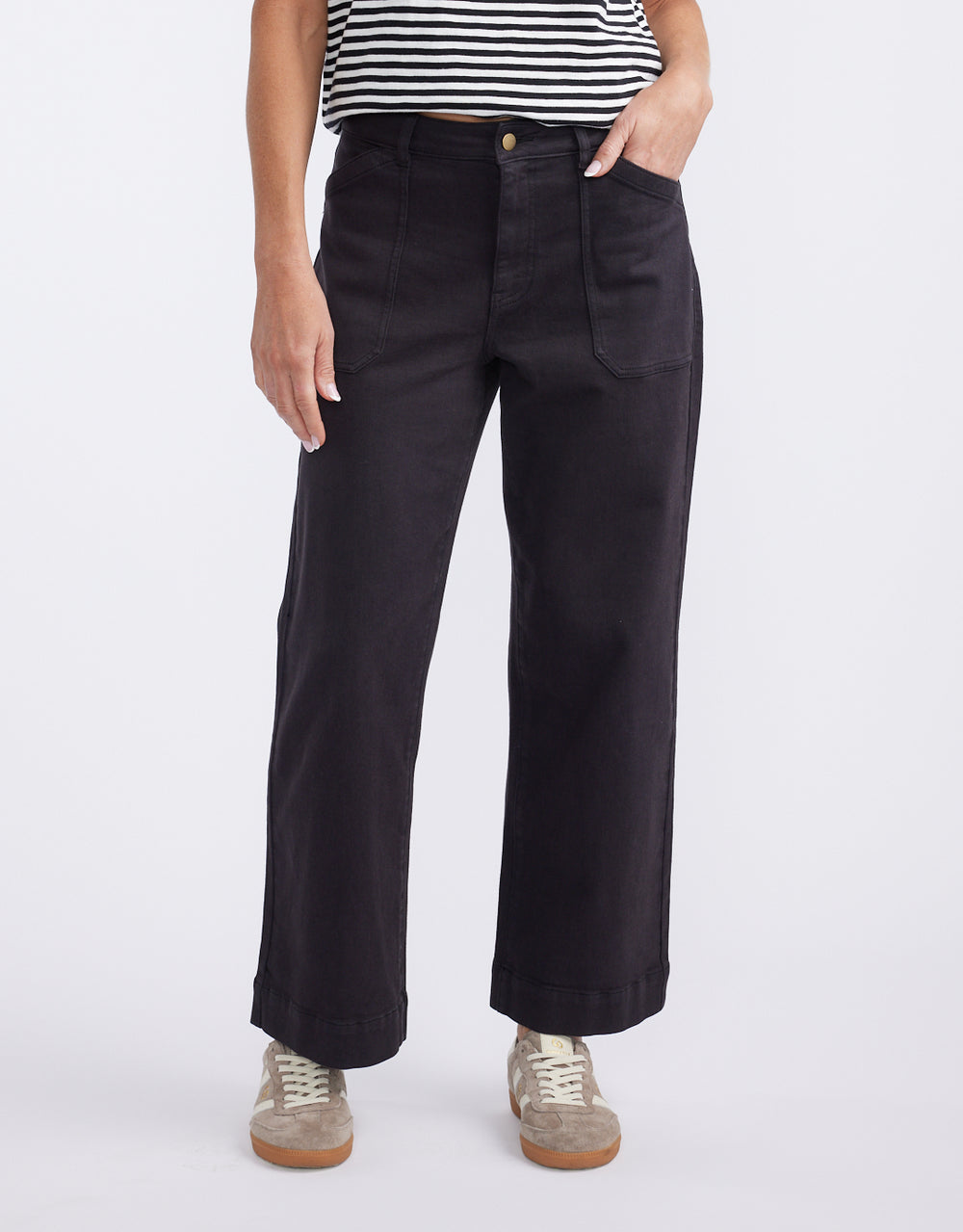 Catalina Wide Leg Jeans - Black