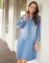 Cleo Vintage Dress - Denim