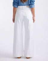 Ellery Stretch Straight Leg Jeans - White