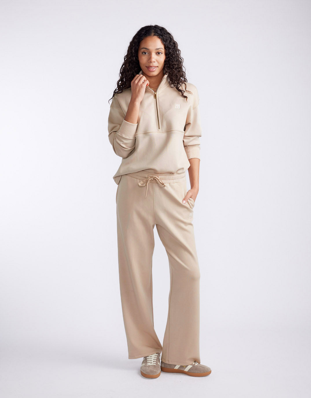 Escape Super Soft Half Zip Top - Stone