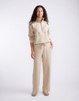 Escape Super Soft Half Zip Top - Stone