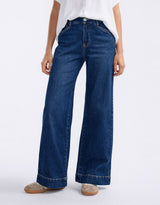 Ellery Stretch Straight Leg Jeans - Dark Wash