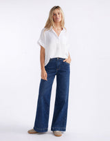 Ellery Stretch Straight Leg Jeans - Dark Wash
