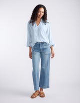 Isabelle Blouse - Ice Blue
