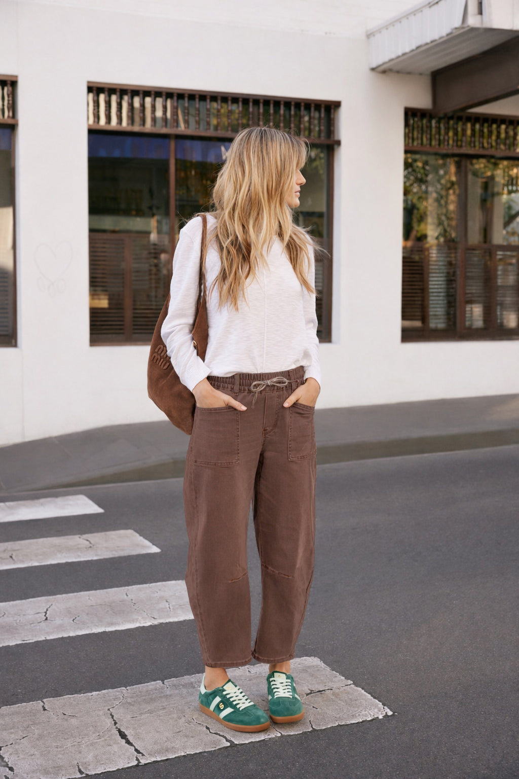 Leo Barrel Jeans - Chocolate