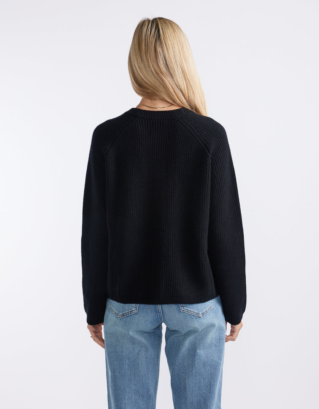 Maison Wool Cashmere Cardigan - Black