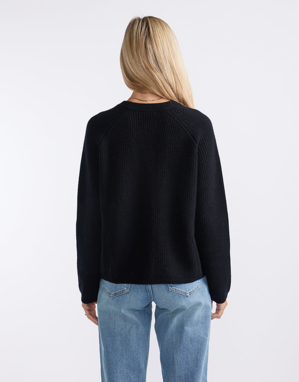 Maison Wool Cashmere Cardigan - Black