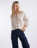 Maison Wool Cashmere Cardigan - Oat
