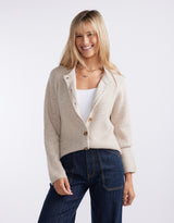 Maison Wool Cashmere Cardigan - Oat