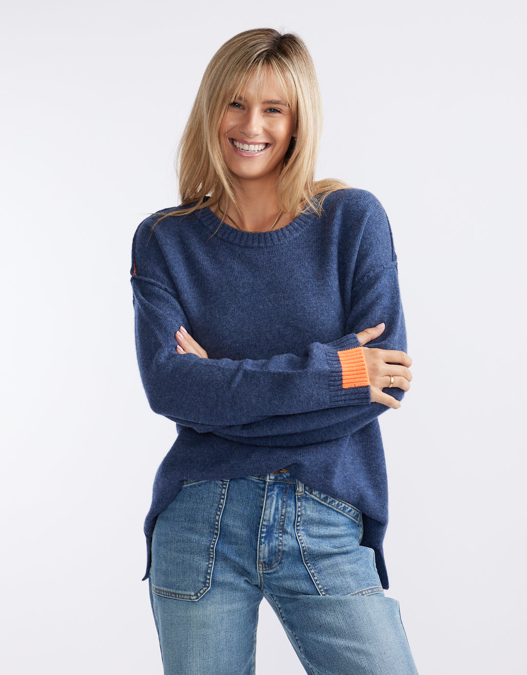 Marais Wool Cashmere Knit - Denim