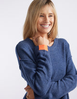 Marais Wool Cashmere Knit - Denim