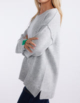 Marais Wool Cashmere Knit - Grey Marle