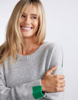 Marais Wool Cashmere Knit - Grey Marle