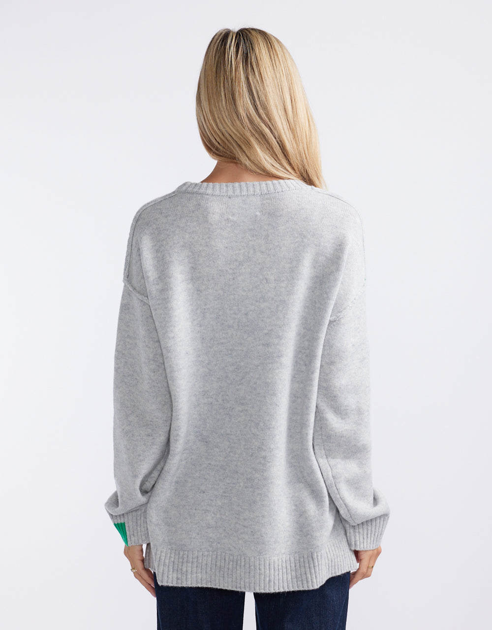 Marais Wool Cashmere Knit - Grey Marle